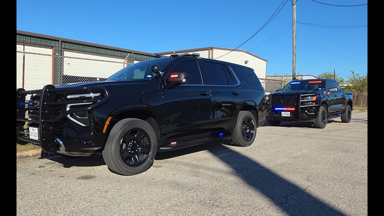 2025 Silverado and Tahoe Feniex Police Lights by EFS Houston Emergency Fleet Service 