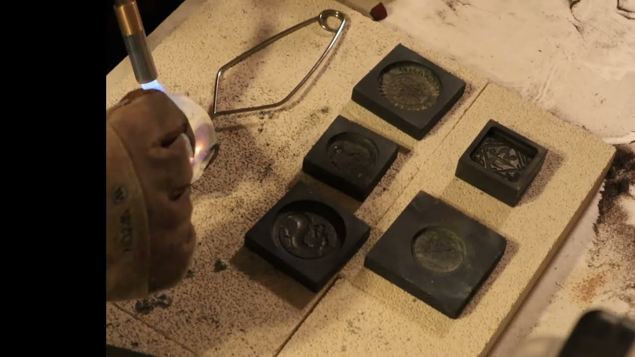 30 Penny Torch Melt for a Spanish Escudo Caribbean Pirate Coin ASMR