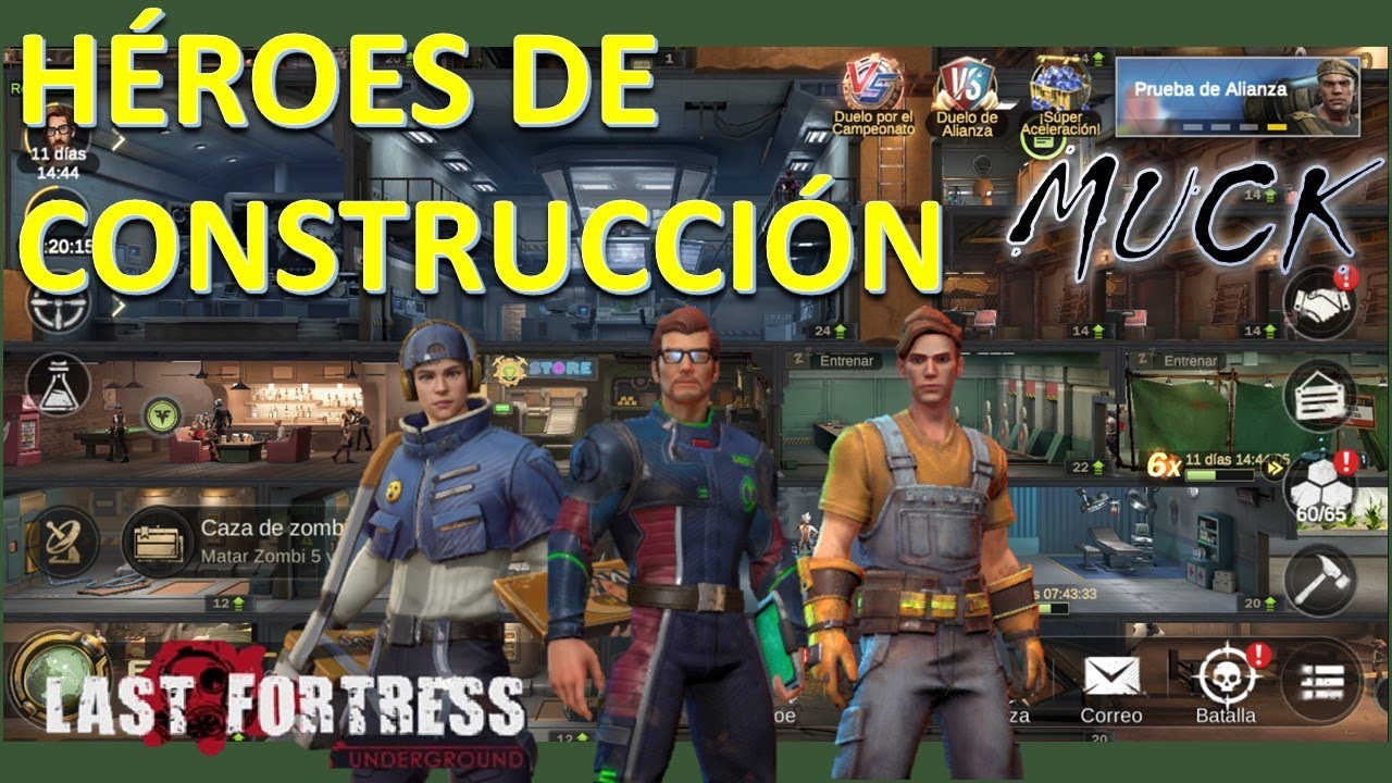 Last Fortress: Underground - Héroes de construcción
