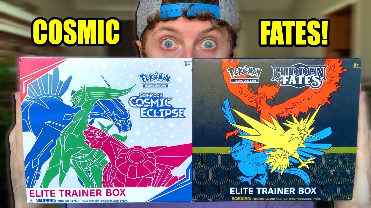 BEST OF BOTH WORLDS! Opening Pokemon Cards from Hidden Fates & Cosmic Eclipse Elite Trainer Boxes