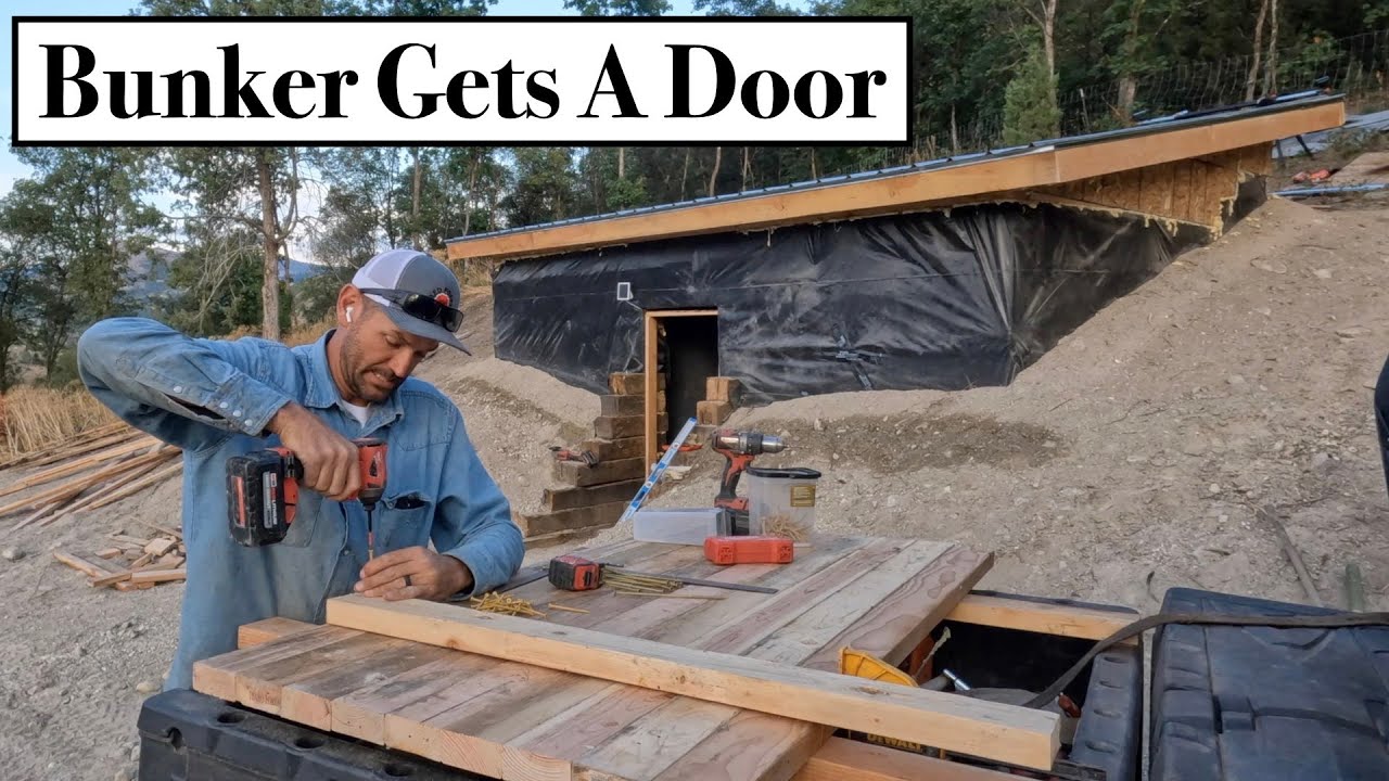 #622 - The Bunker Roof Is Done, Heavy Duty Door! (Pt8) Can The Wrecked Cummins Be Saved?