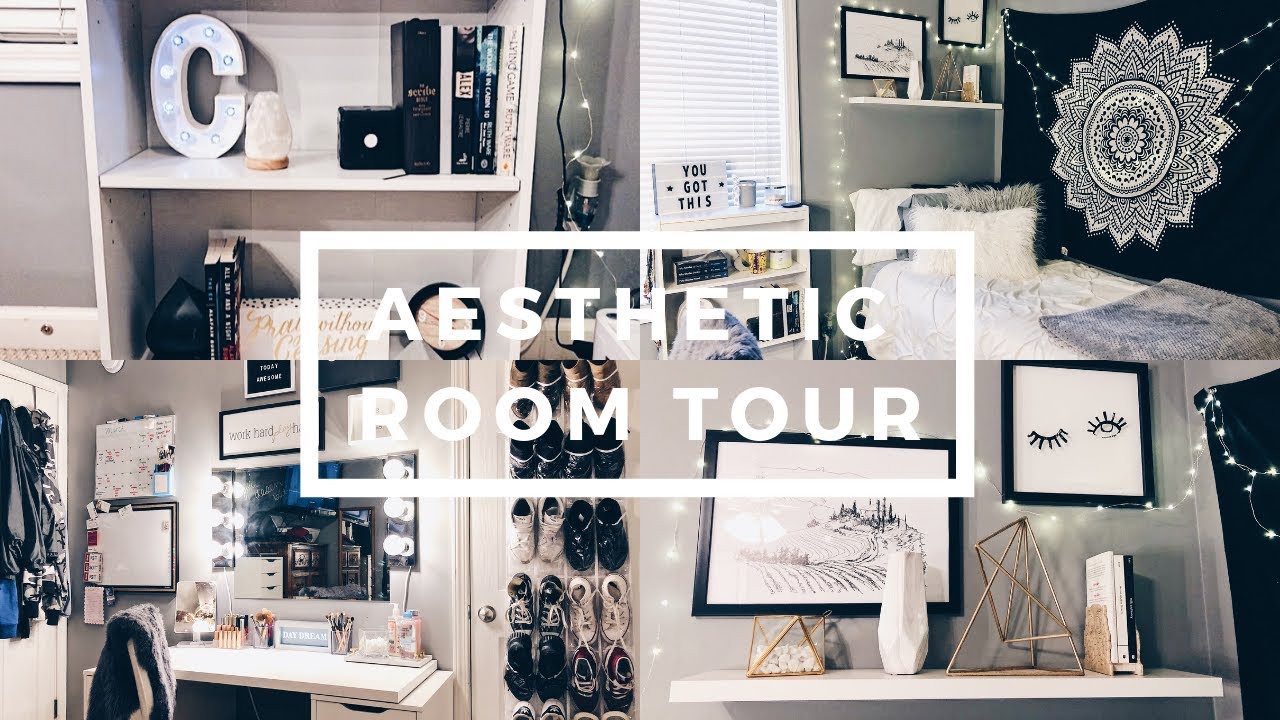 AESTHETIC ROOM TOUR 2019 | B&W & GRAY