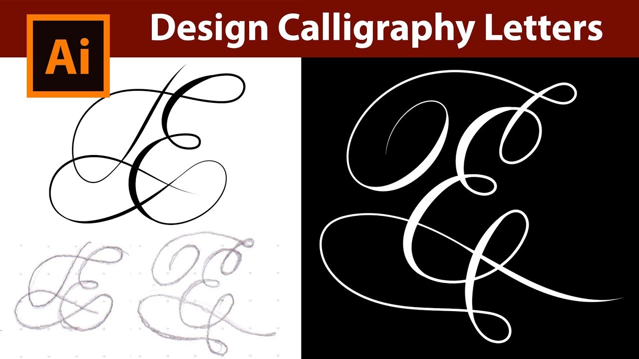 How to Design Vector Calligraphy Letters from a Sketch in Adobe Illustrator