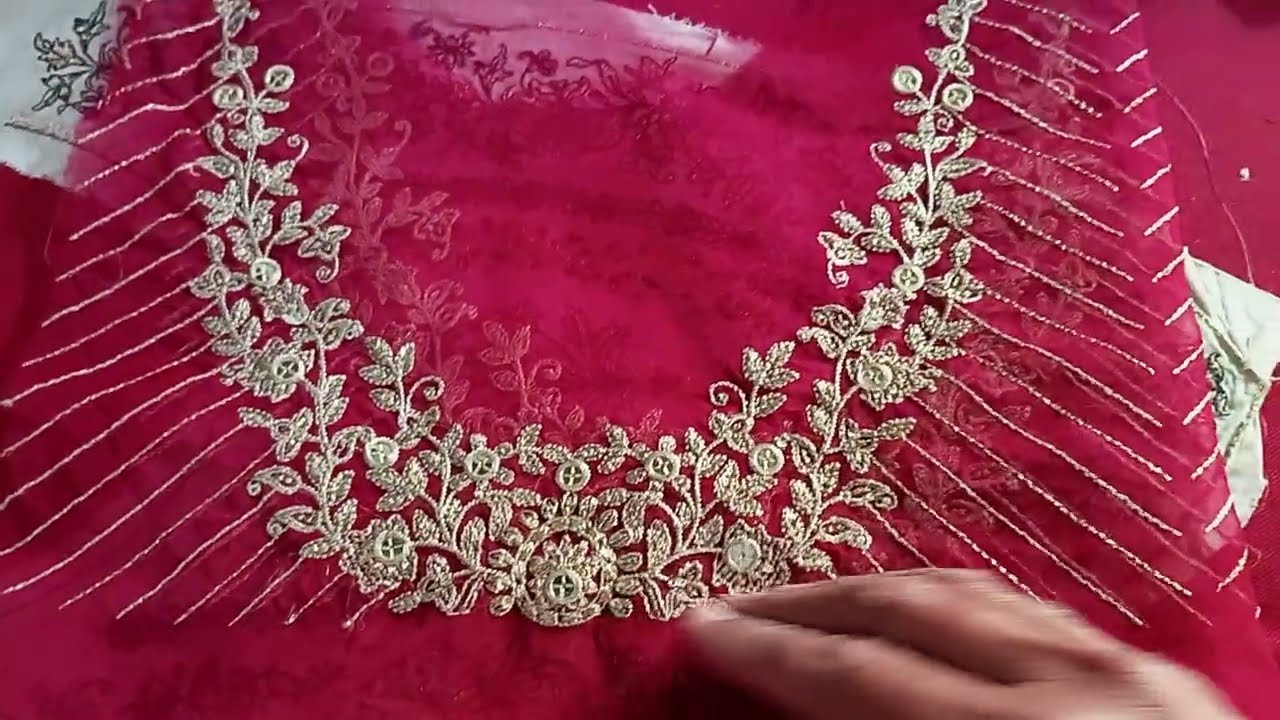 Latest neckline design ideas and for sale fabric and lesses