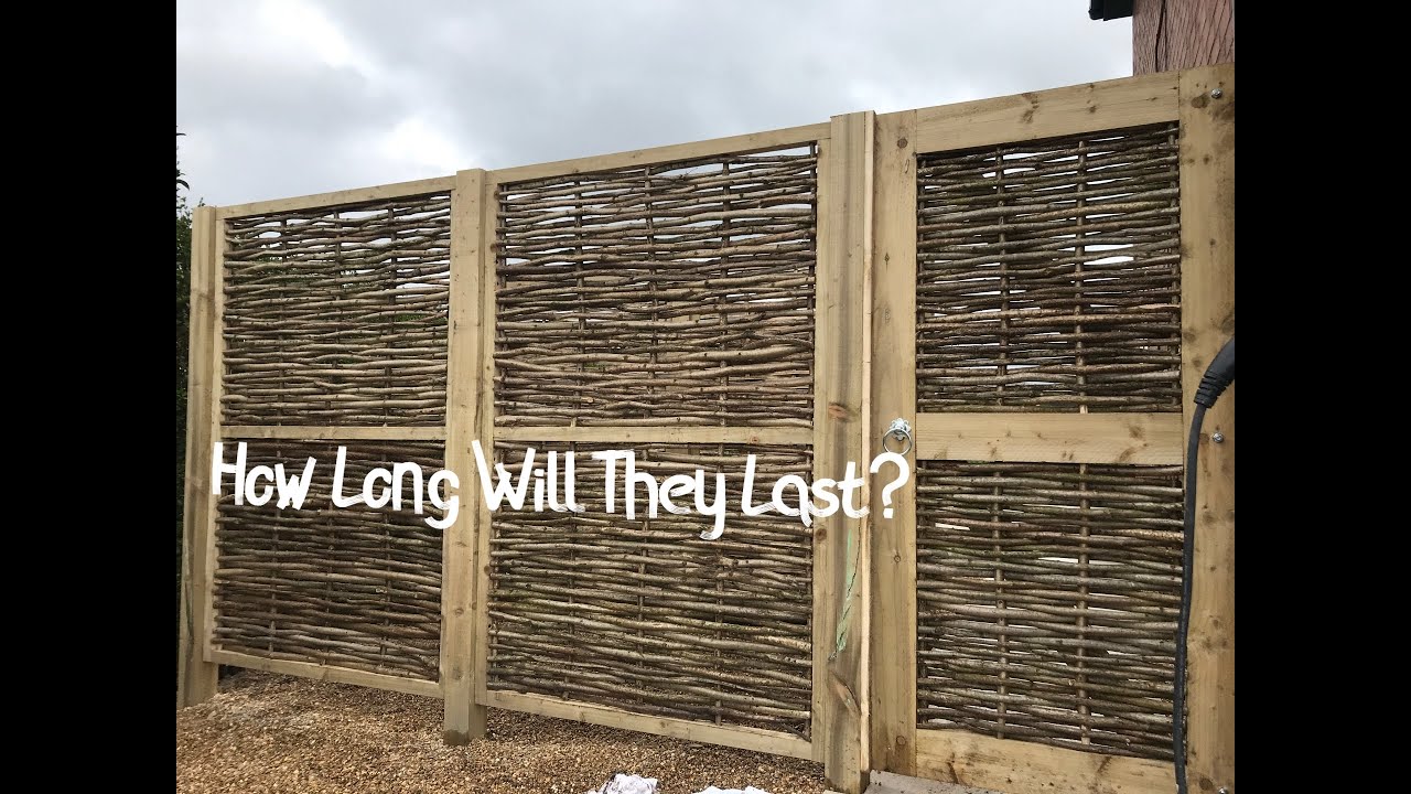 How Long Do Hazel Wattle Hurdles Last?   Wattle Panels in your Garden