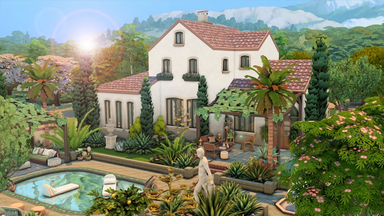 Дом скульптора \\ The Sims 4 CC спидбилд