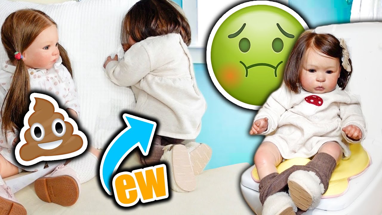 Matilde fa la CACCA 💩…​ addosso 🤢 OH NO! SPANNOLINAMENTO REBORN