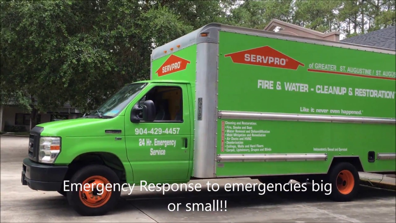 What does a SERVPRO do? Part II - SERVPRO's St. Augustine location.