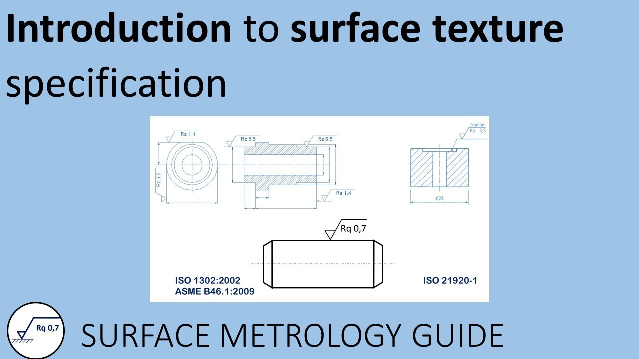 Introduction to surface texture specification and verification [ENGLISH]