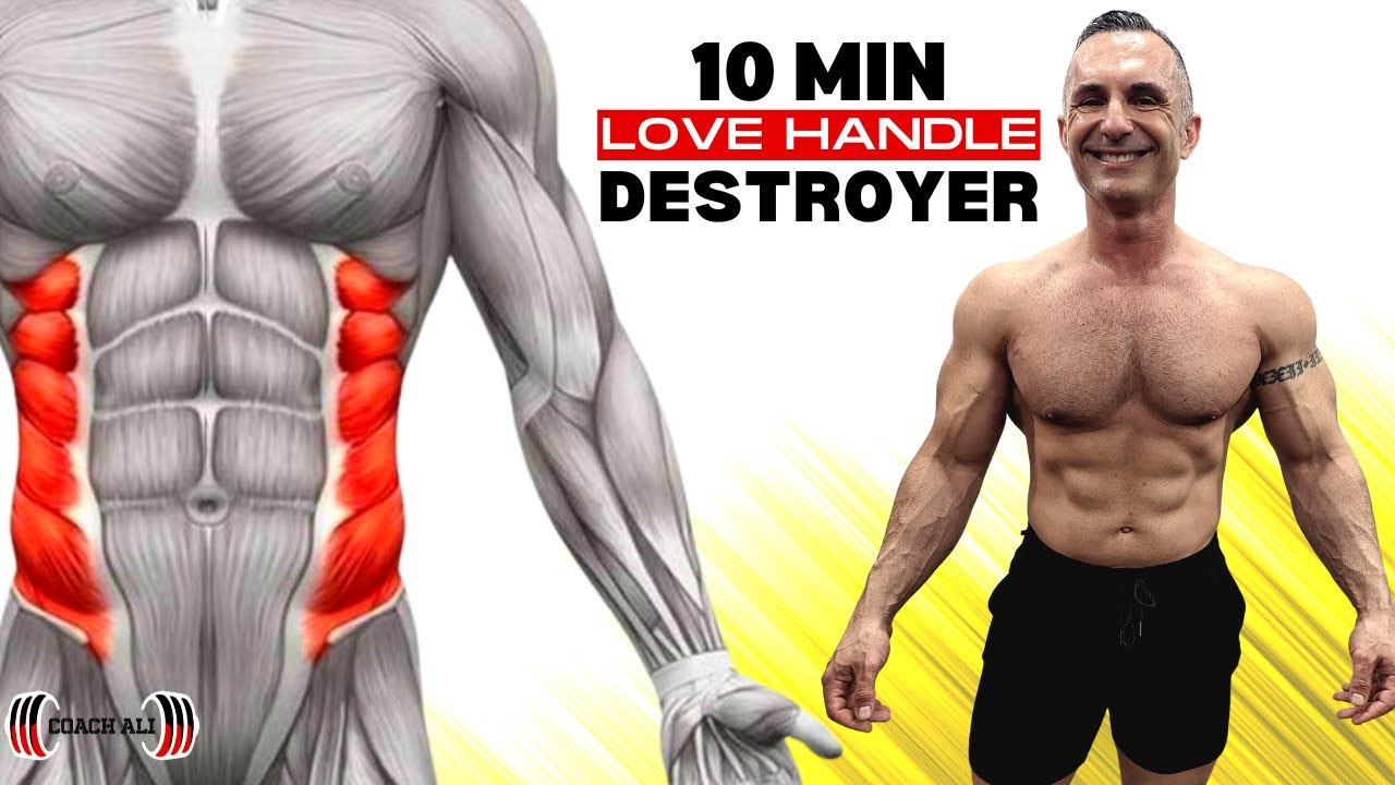 NO MORE LOVE HANDLES -10 minute love handle destroyer workout challenge Coach Ali