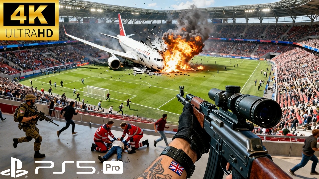 ATAQUE AO ESTÁDIO DE FUTEBOL - EQUIPE GHOST NA MISSÃO - CALL O FDUTY GAMEPLAY IMERSIVA 4K 60FPS