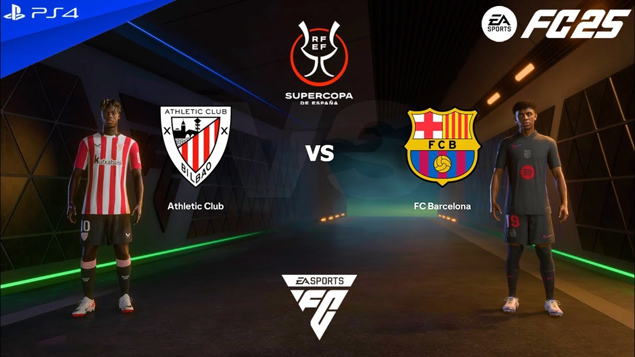 FC 25 PS4 - Athletic Bilbao vs Barcelona | Spanish Super Cup Semifinal 2025