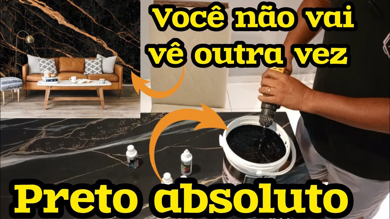 COMO FAZER a cor preto absoluto na massa de#efeitomarmore você sabia que assim é é a melhor maneira?