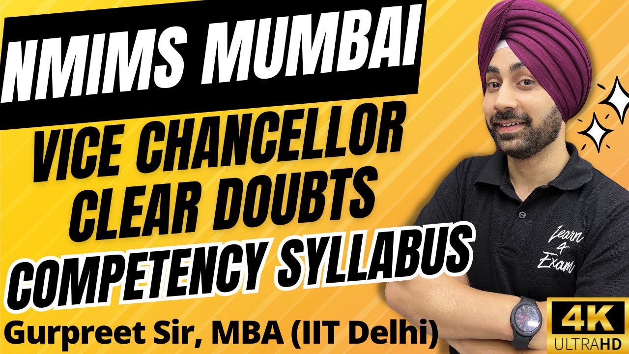 NMIMS Vice Chancellor Clears Doubts | NMIMS Competency Test Syllabus & Details