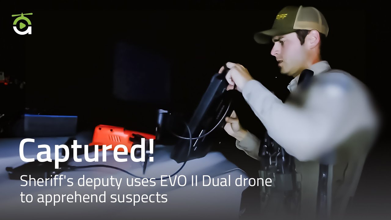 CAPTURED! Sheriff's deputy uses EVO II Dual drone to apprehend suspects