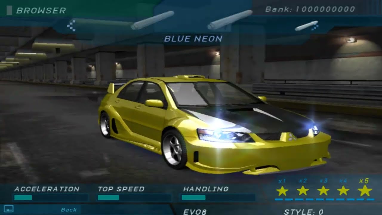 Mitsubishi Lancer EVOVIII Customization and Gameplay - Need For Speed Underground Add-on Car Mod