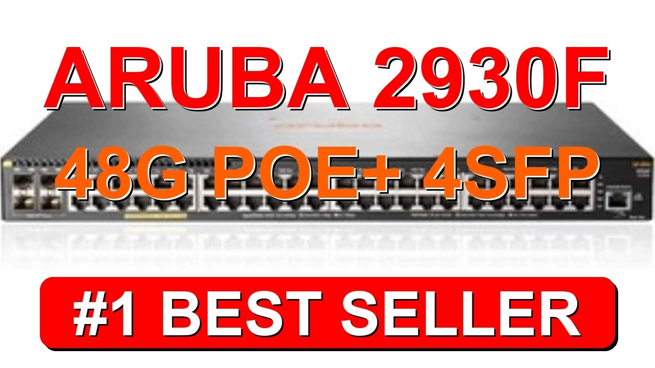 Aruba 2930F 48G PoE+ 4SFP 740W Switch 48 x Gigabit Ethernet - B07C831TSN