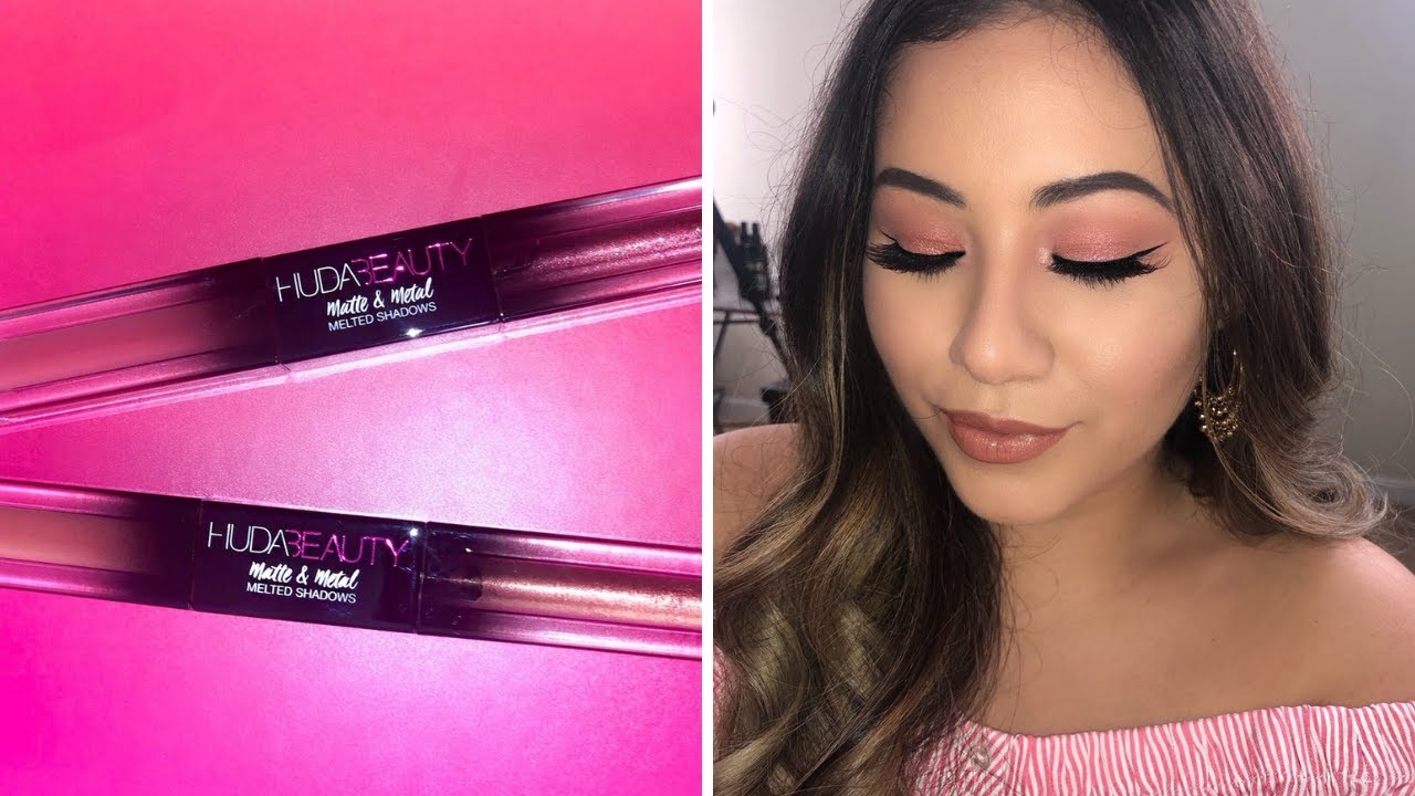 HUDA BEAUTY MELTED SHADOWS | FIRST IMPRESSION | ROOM SERVICE + HOT SAUCE