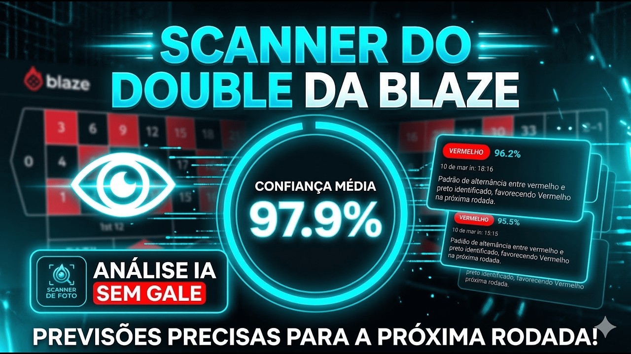 SCANNER DO DOUBLE BLAZE 🔥 TESTE COMPLETO + ESTRAT&Eacute;GIA PARA GANHAR