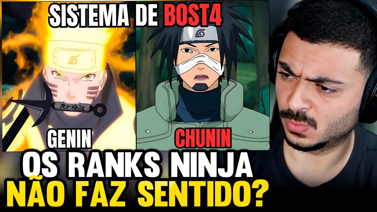 KAMUZ REAGE: NINGUÉM ENTENDE Os Ranks Ninja De Naruto