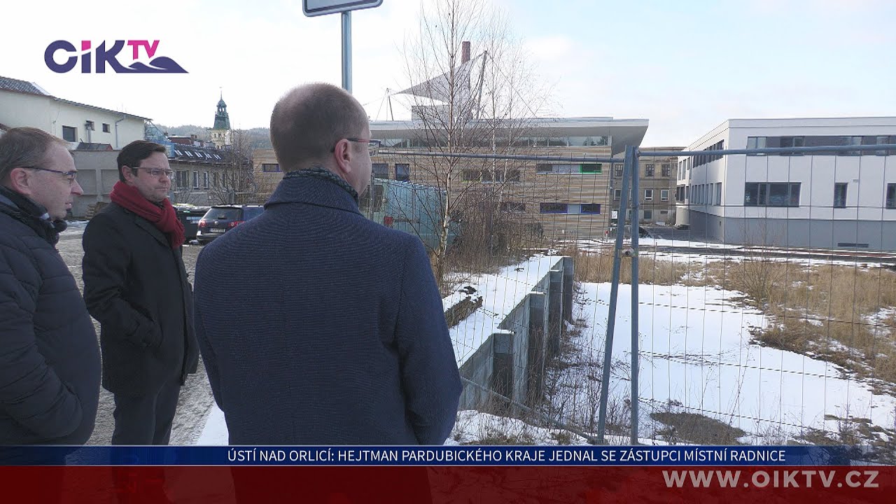 &Uacute;st&iacute; nad Orlic&iacute;: Hejtman Pardubick&eacute;ho kraje jednal se z&aacute;stupci m&iacute;stn&iacute; radnice