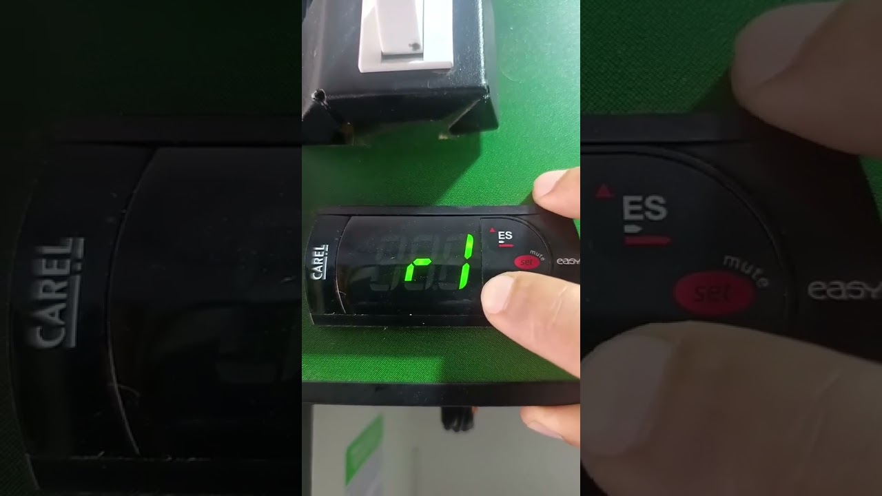 como colocar el diferencial de arranque del termostato digital carel