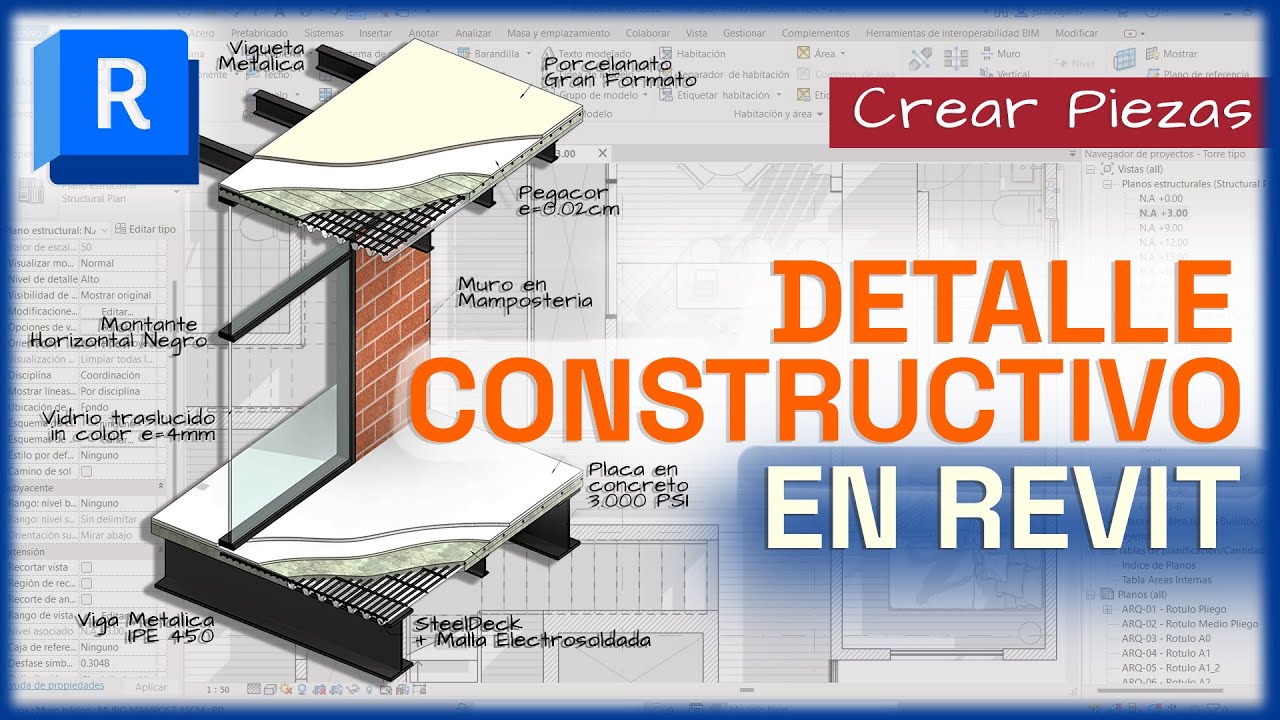 DETALLES CONSTRUCTIVOS EN REVIT | Mejora tus Planos y Presentaciones 💡