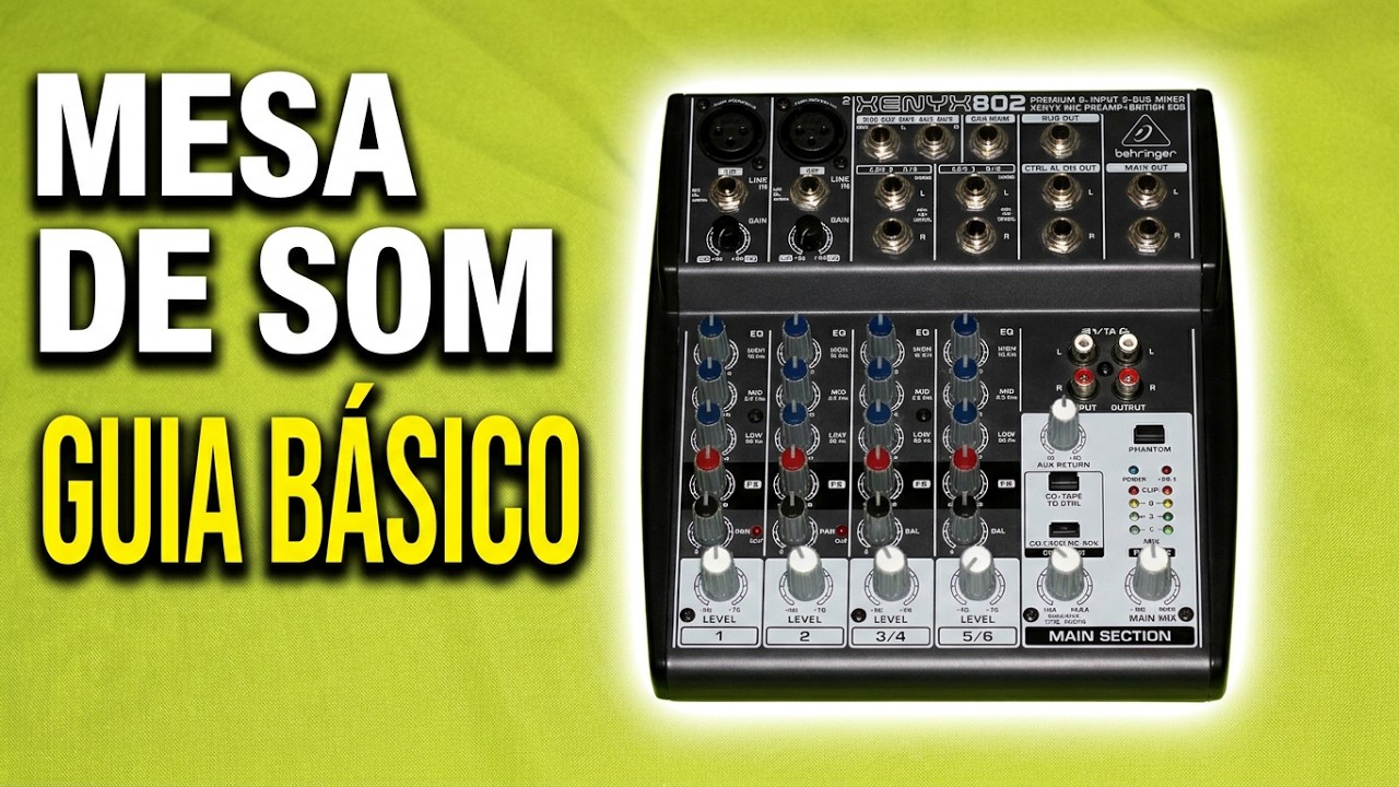 O que é mesa de som ? Como usar mesa de som ?