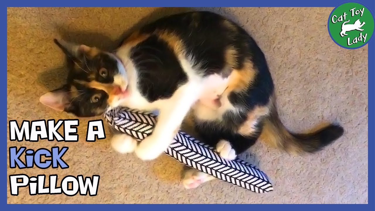 Make a KICK PILLOW Cat Toy from a Headband.