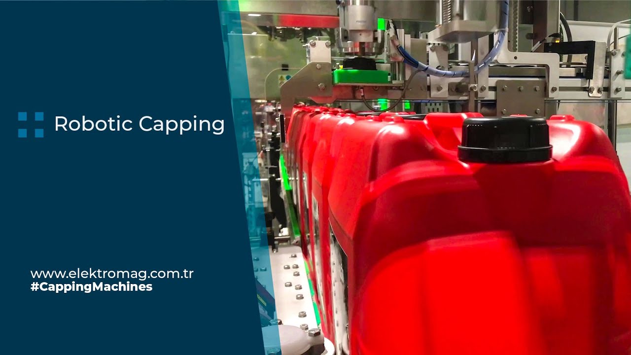 Robotik Kapak Kapatma | 5L-20L-30L Bidon Kapak Kapatma