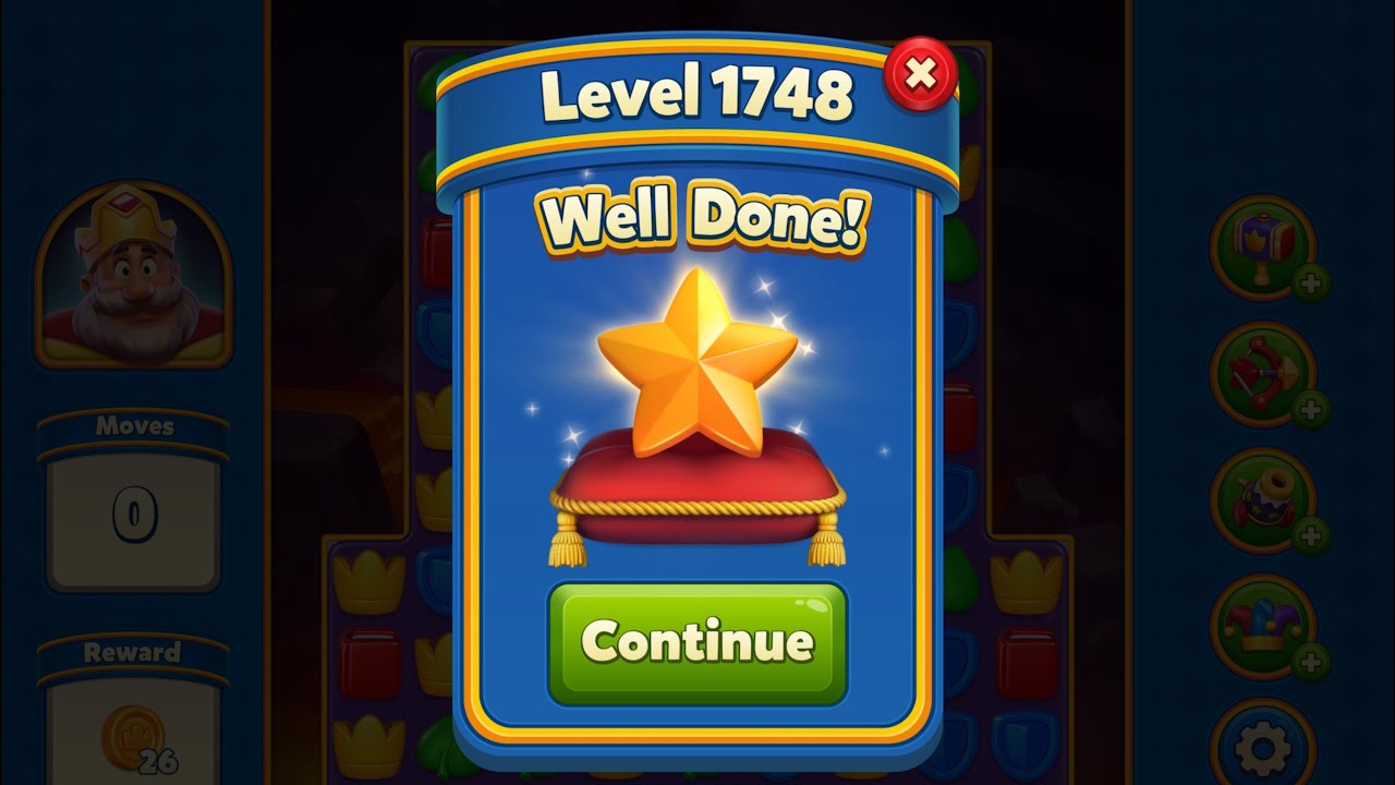Royal Match - King Robert - Level 1748 (last move clearance)