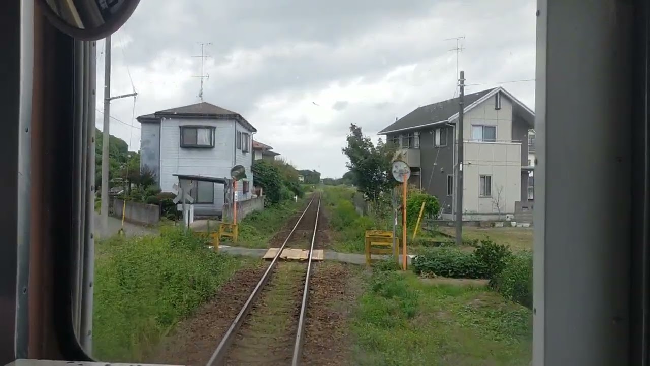 関東鉄道竜ヶ崎線　前面展望(解説無し)