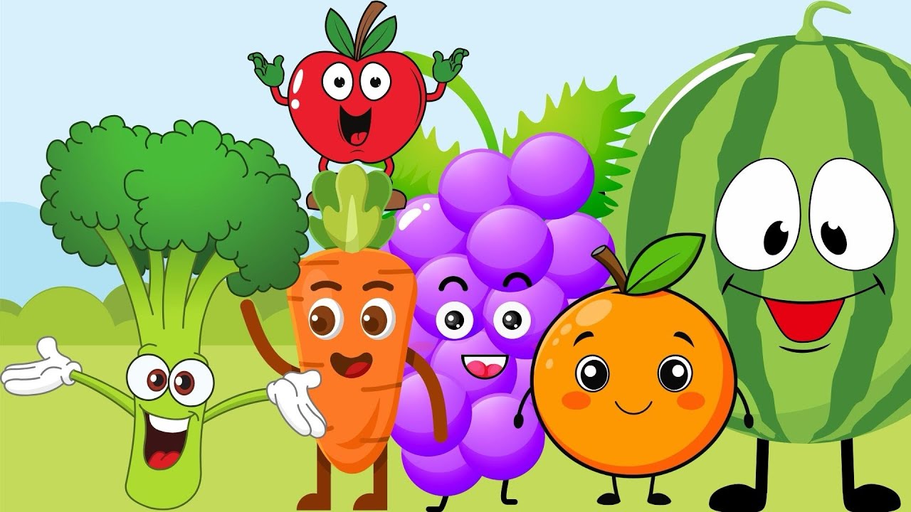 All About Fruits and Vegetables | Learn fruits and vegetables Song