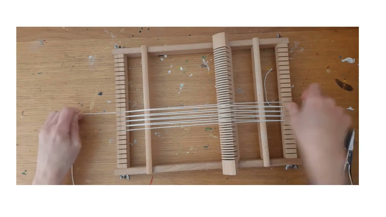 Montage de la chaîne sur métier à tisser 2 - Tissage tutoriel - Weaving Tutorial