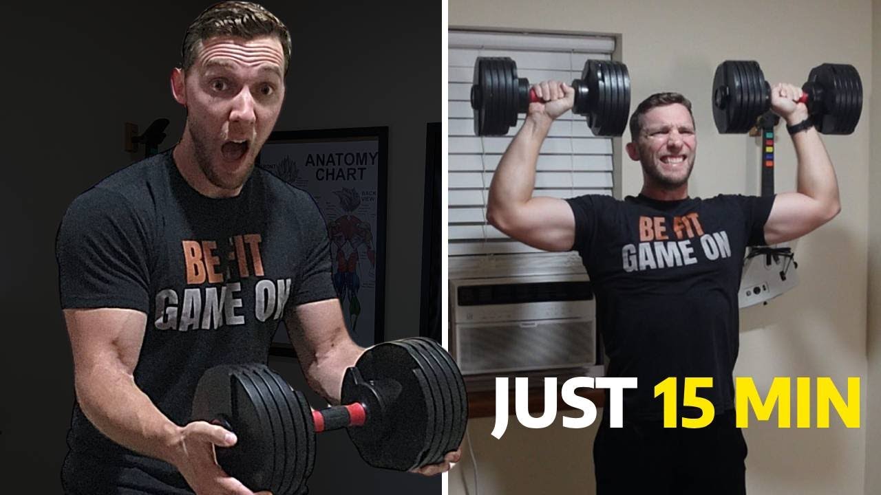 5 упражнений с гантелями для улучшения фигуры за 15 минут
