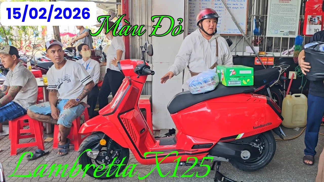 Tiếp tục Nổ Máy LAMBRETTA X125 màu Đỏ ngày 15/02/2026 tại CH Mai Duyên. Khải Phạm #lambretta #125 