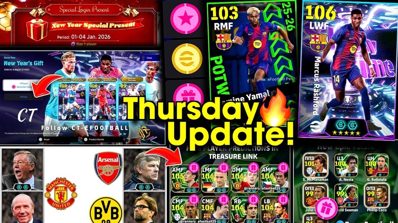 😱 Thursday Update Leaks! eFootball 2026! New Campaign + Daily Game Update + Free Epic & Showtime!