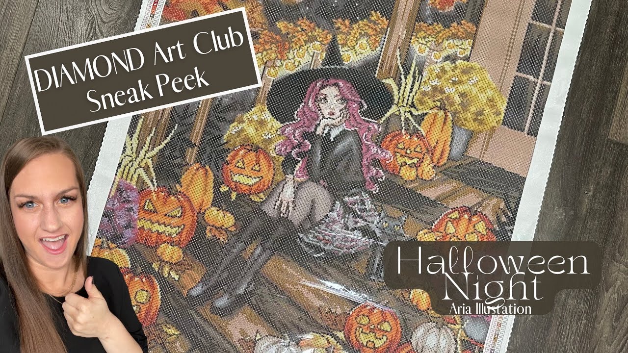 Diamond Art Club Sneak Peek “Halloween Night” by Aria Illustration!