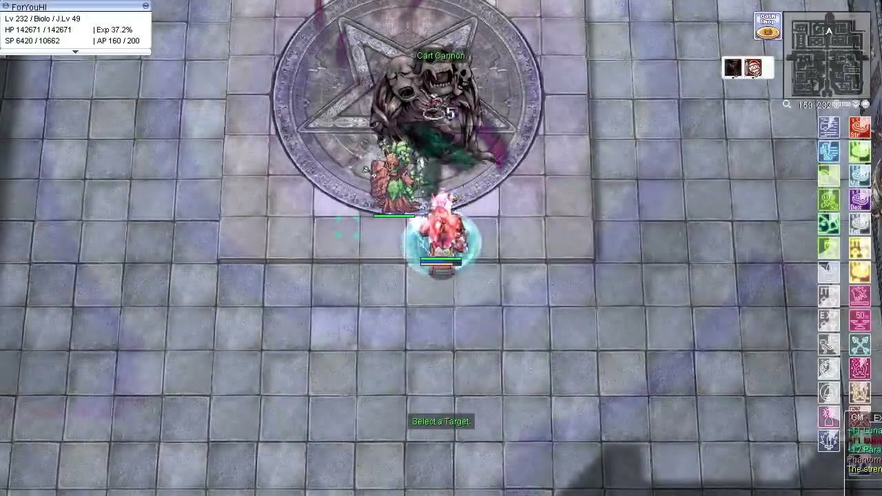 iRO Chaos - Biolo Cart Cannon vs Phantom of Amdarais Level 5