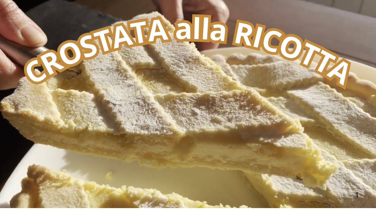 CROSTATA ALLA RICOTTA - DELIZIOSA, al profumo di ARANCIA e LIMONE, non ne farai più a meno!