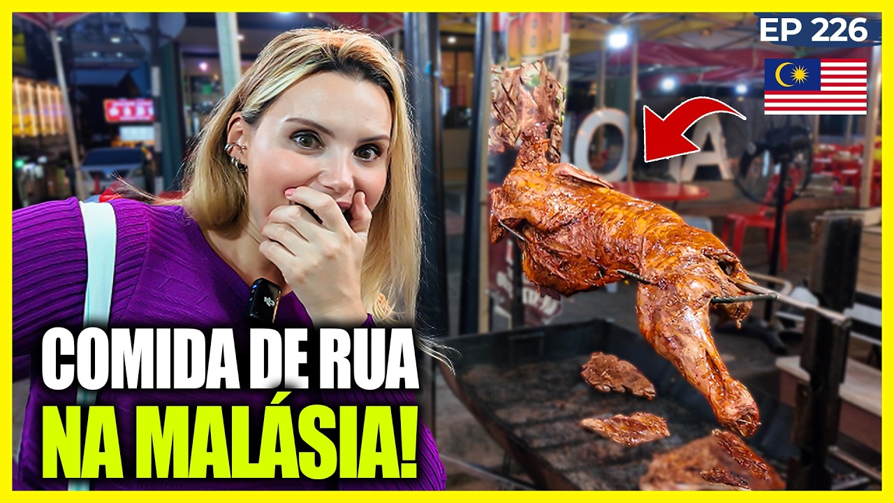COMIDAS EXÓTICAS: Você tem CORAGEM de EXPERIMENTAR a comida de rua da MALÁSIA?