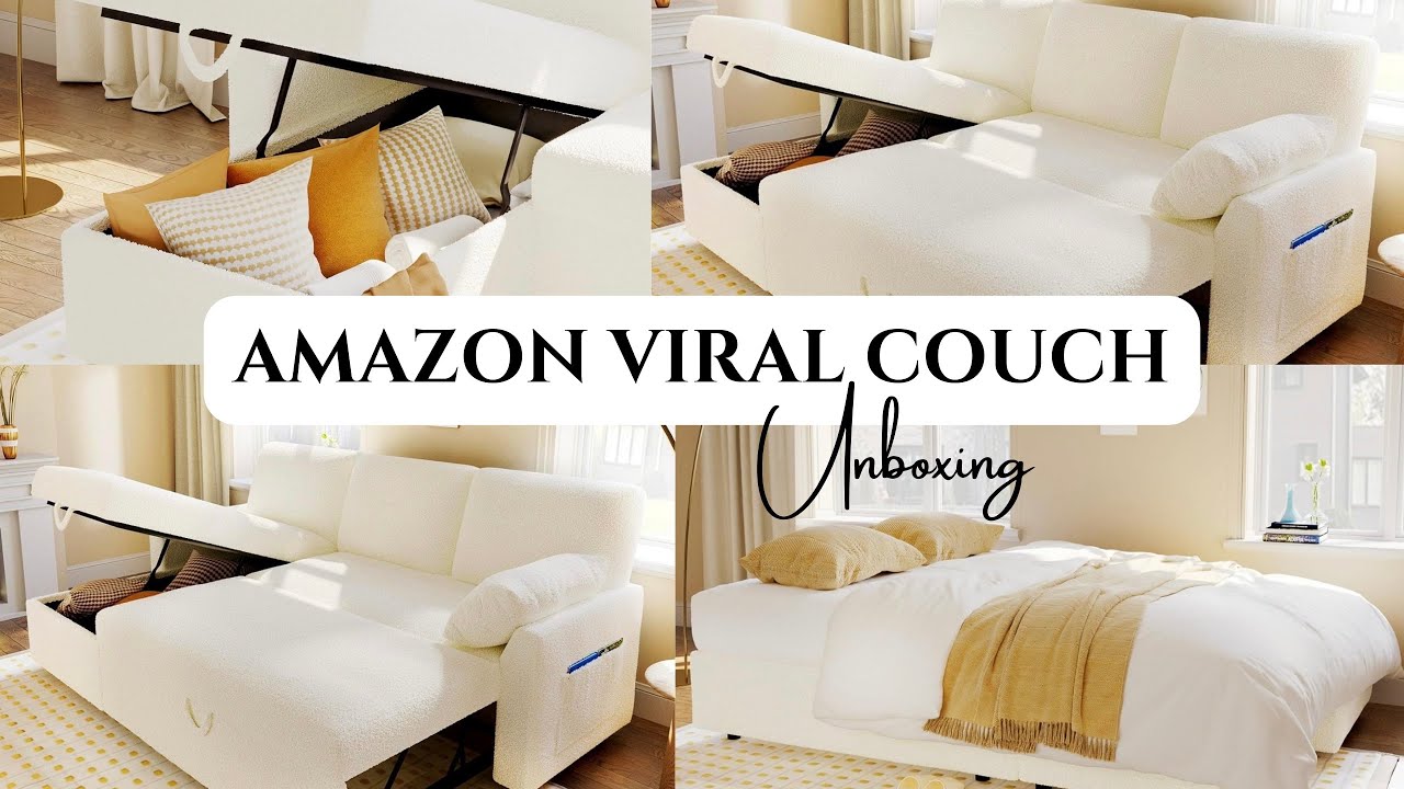 AMAZON VIRAL COUCH - Unbox and Set up.