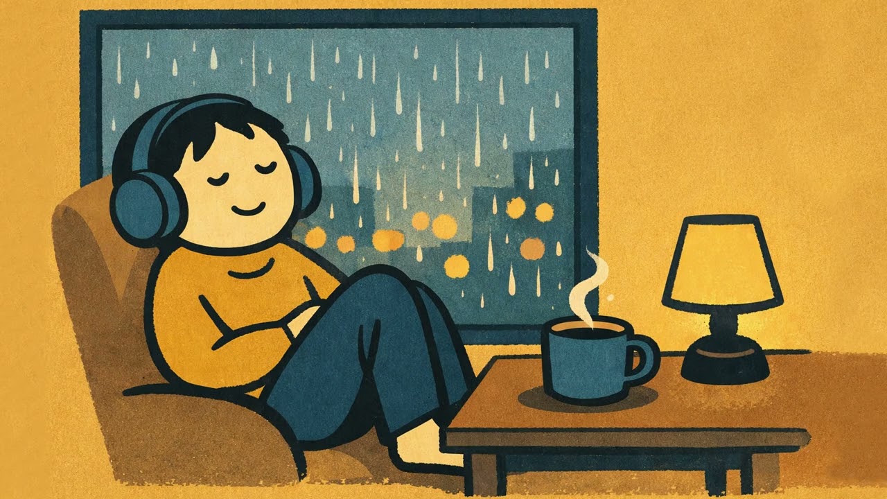Background music while it’s raining | Peaceful Night