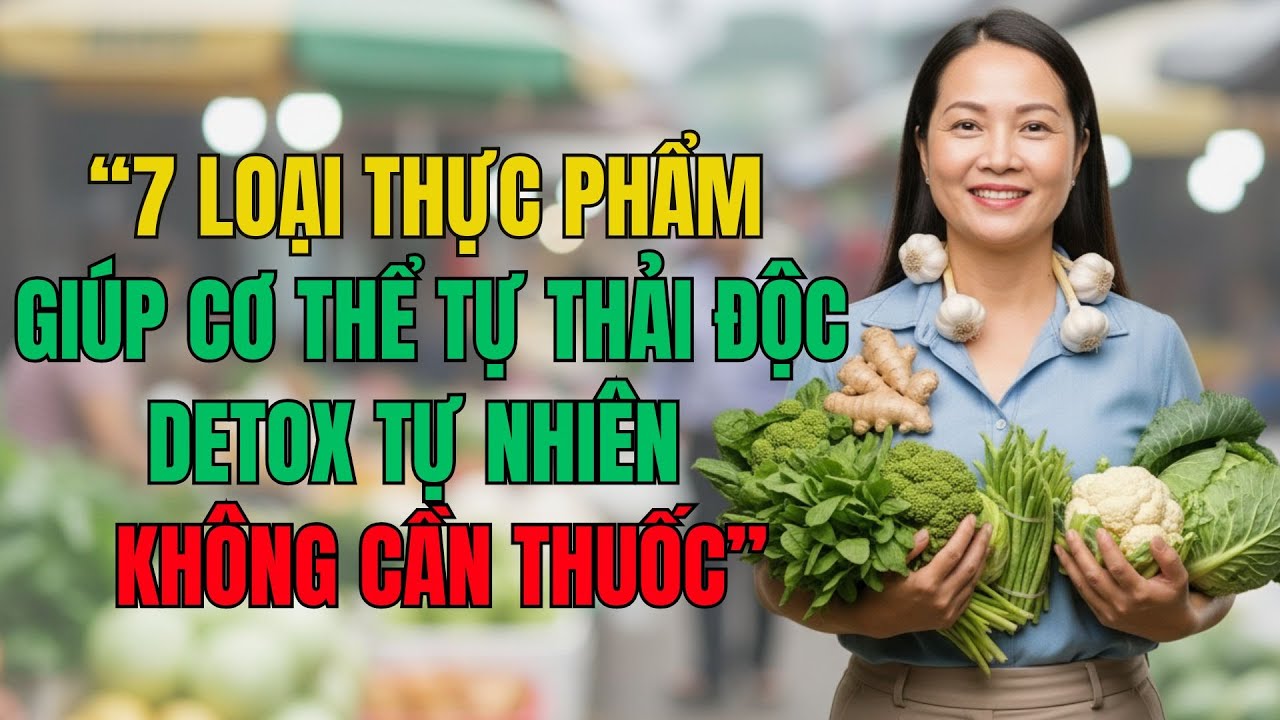 “7 loại thực phẩm giúp cơ thể tự thải độc mỗi ngày (detox tự nhiên không cần thuốc)”