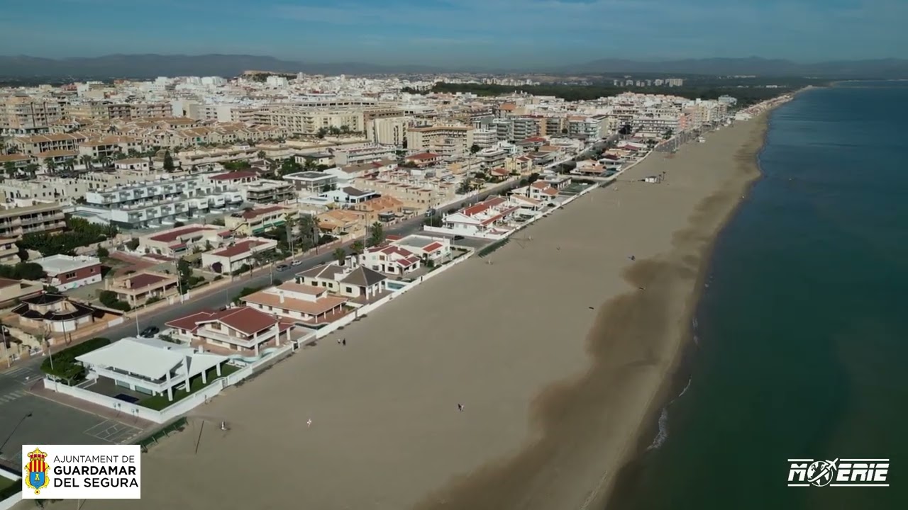 Guardamar del Segura by drone 4k