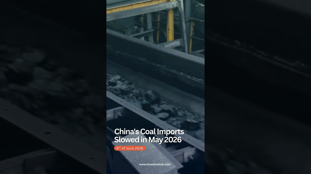 ⛏️ Import węgla do Chin spadł w maju 2026 r. | ETSA Datahub