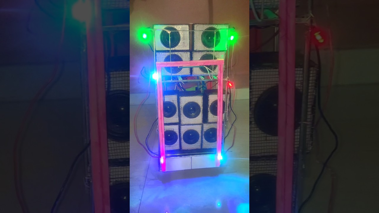 || Mini High power Silent Generator || mini DJ Heavy Setup 6 Dual + 4 Top || #shorts #trending