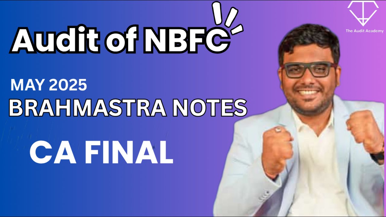 Audit of NBFC FULL TOPIC BRAHMASTRA MAY 25 ONWARDS...! #cafinal #english