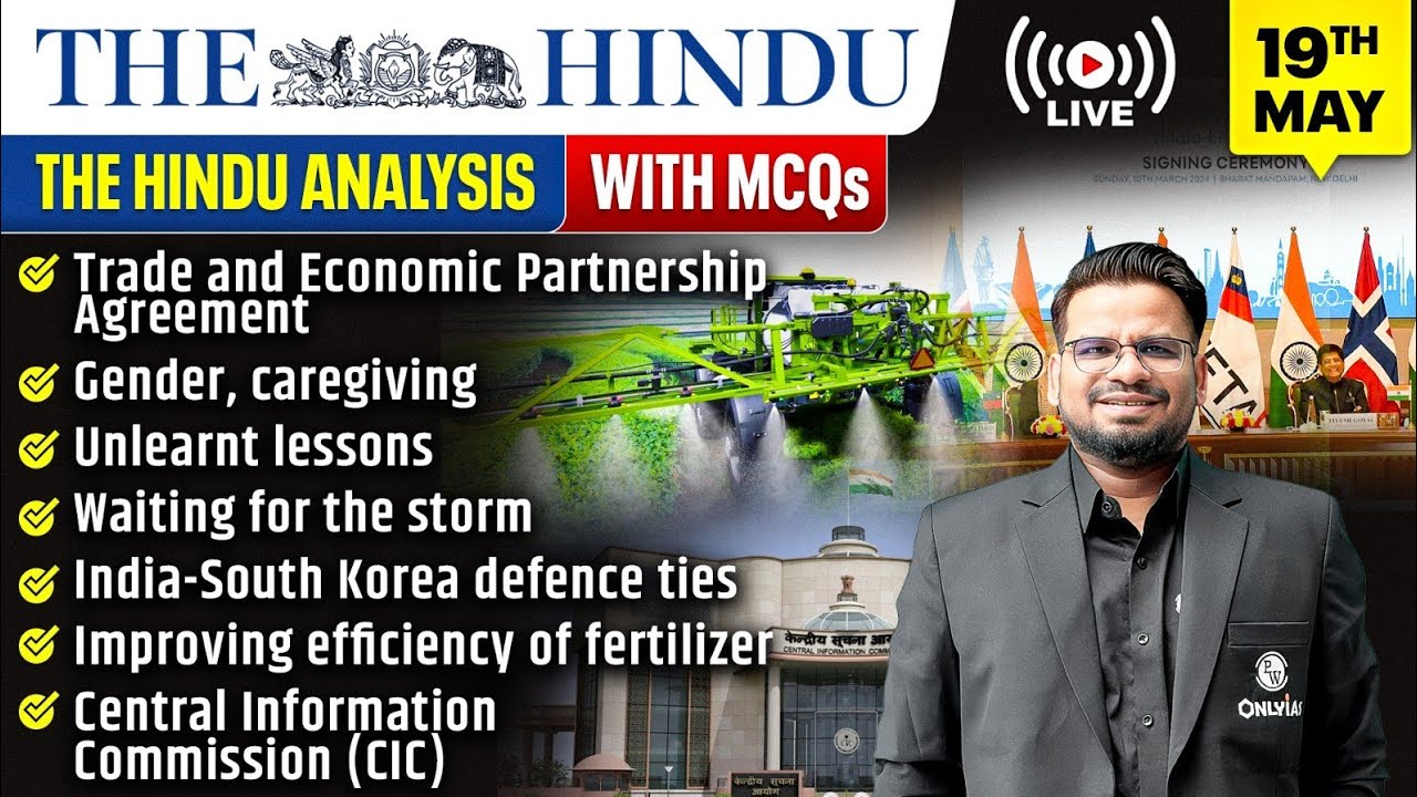 The Hindu Analysis | 19th May 2026 | The Hindu Newspaper  - Practice Questions | Prashant Sir