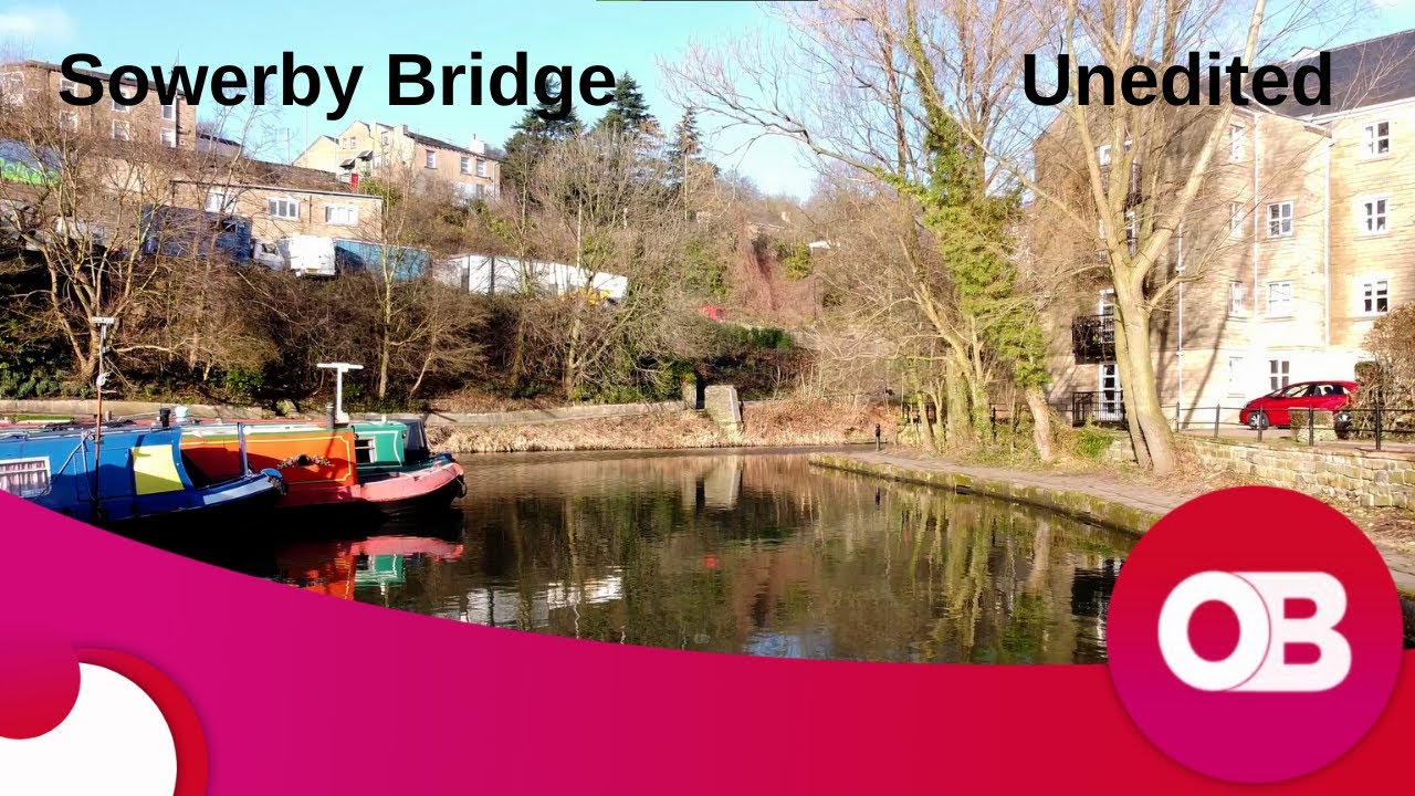 Sowerby bridge: Unedited raw drone footage